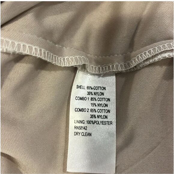 MAGGY LONDON | cream color sleeveless sheath dress 6 - Picture 6 of 7